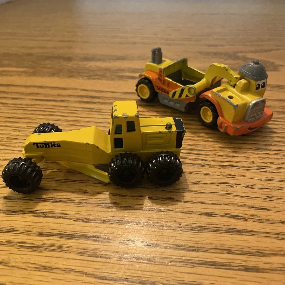 Tonka 1994 Yellow By Vintage Mini Diecast Construction Toy‎ & 2003 Lil Chuck